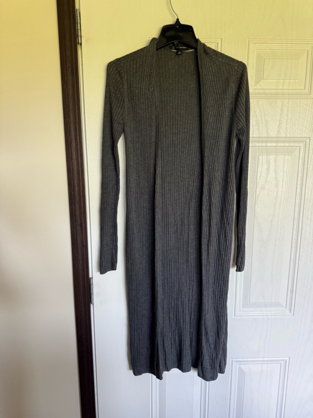 2 for $20 sale: INC International Concepts gray ribbed duster Cardigan sweater